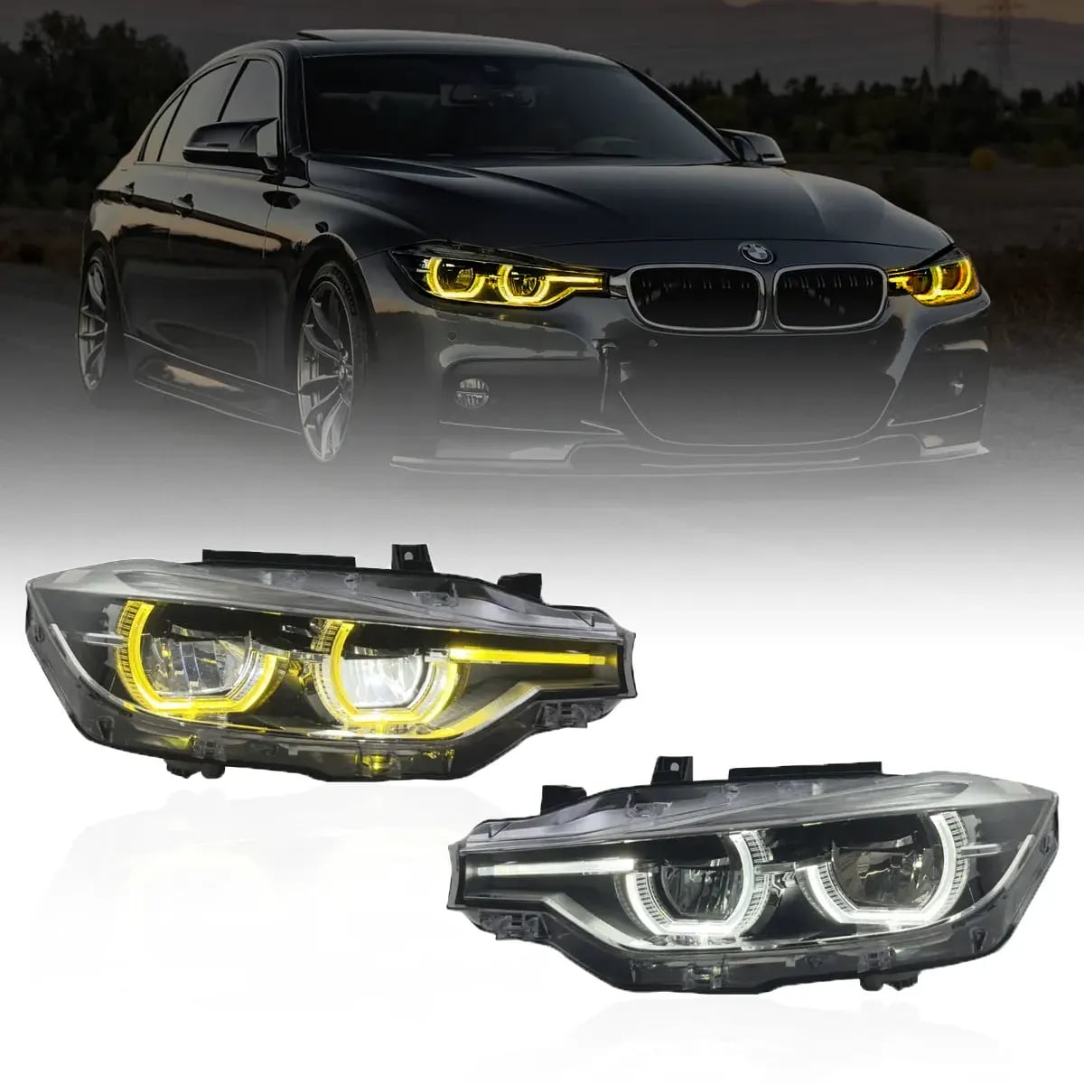 CSL Icon-Style LED-Scheinwerfer — BMW 3er (F30/F31)